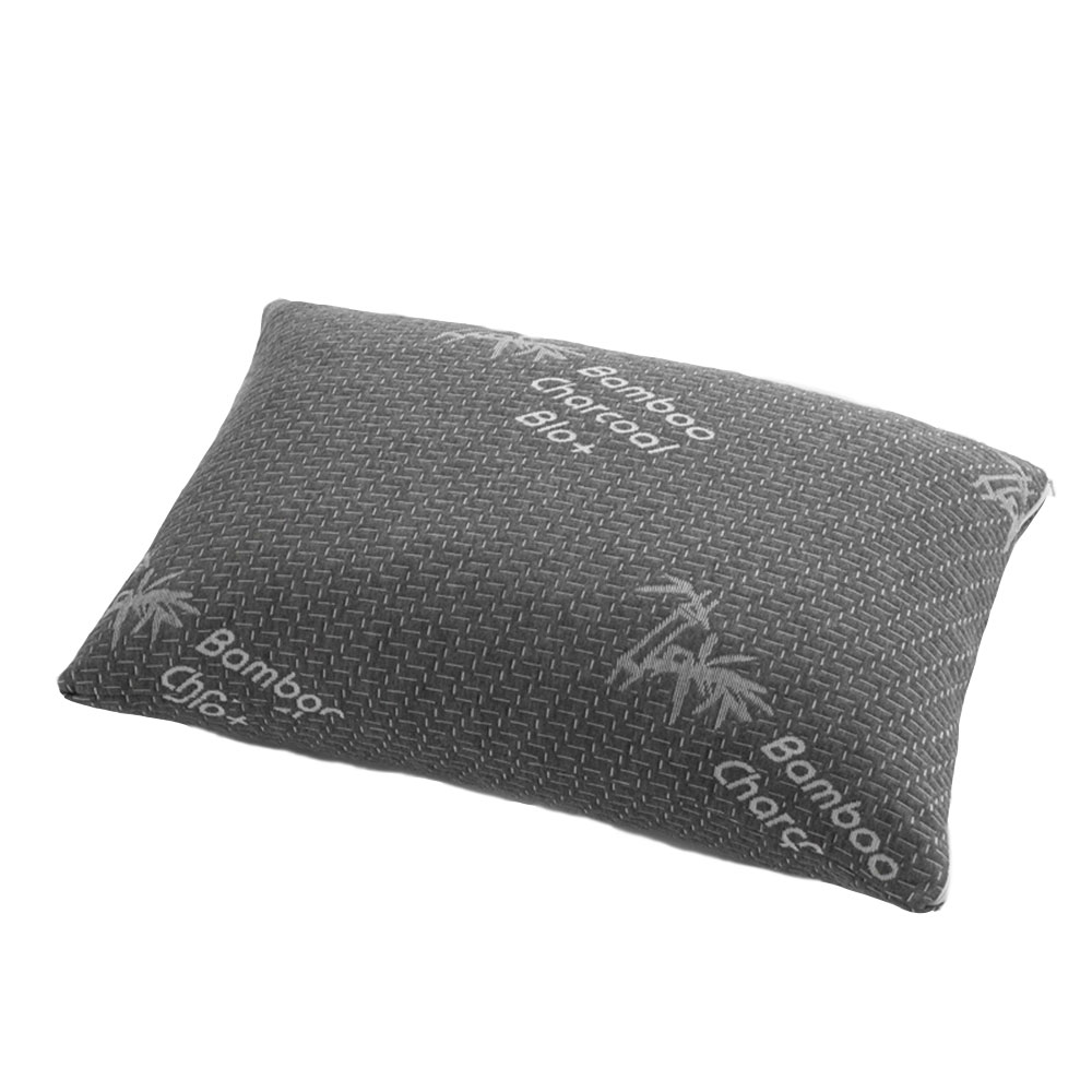 Top Style Collection Bamboo Shredded Memory Foam Pillow – Anti-Allergy – Removable Zip Cover